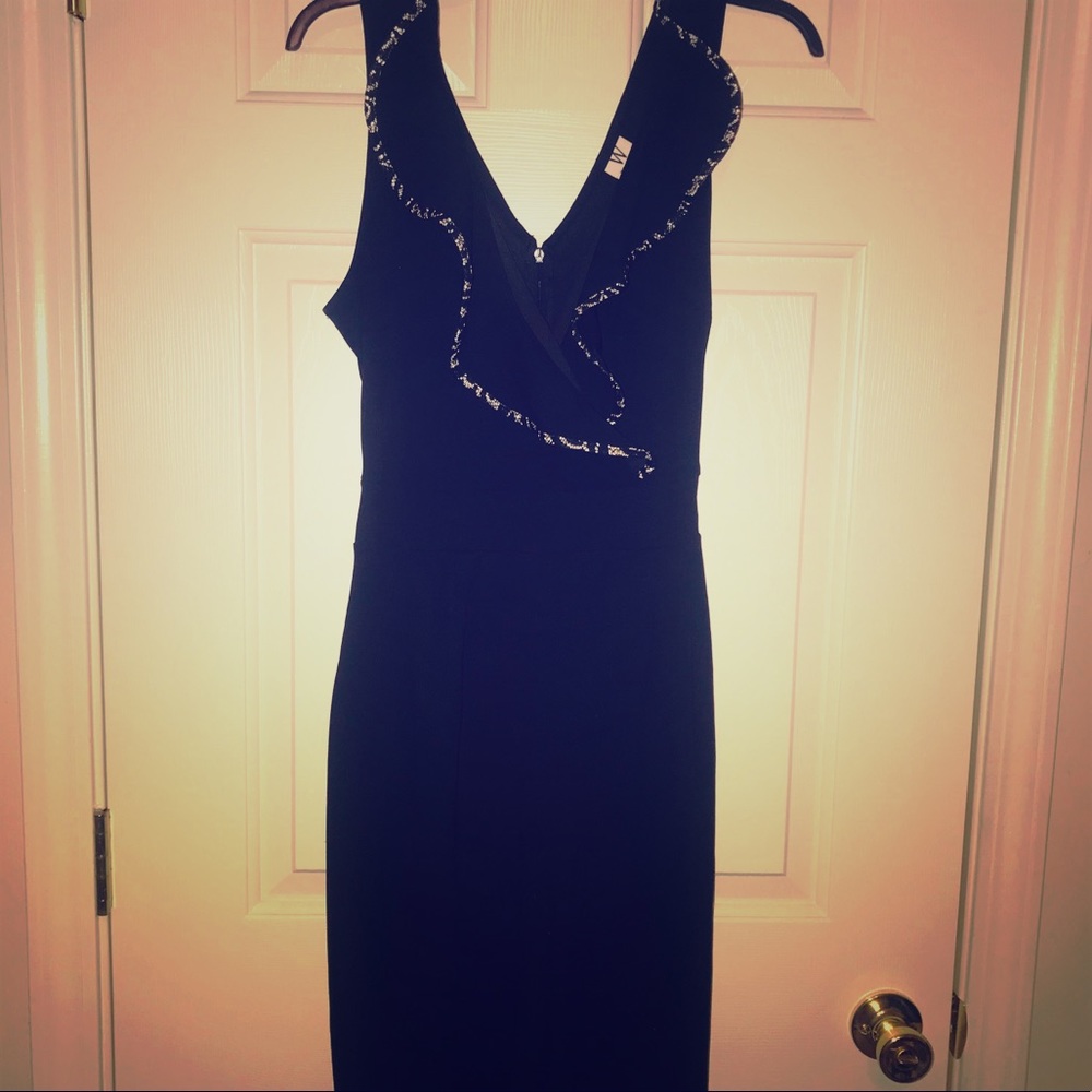 NWT Wrapper Black Jump Suit Size 8